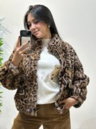 Casaco animal print