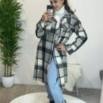 Casaco Xadrez Oversized