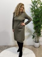 Vestido de Malha Cinza