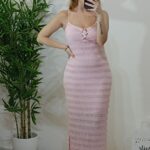 Vestido Longo Texturizado