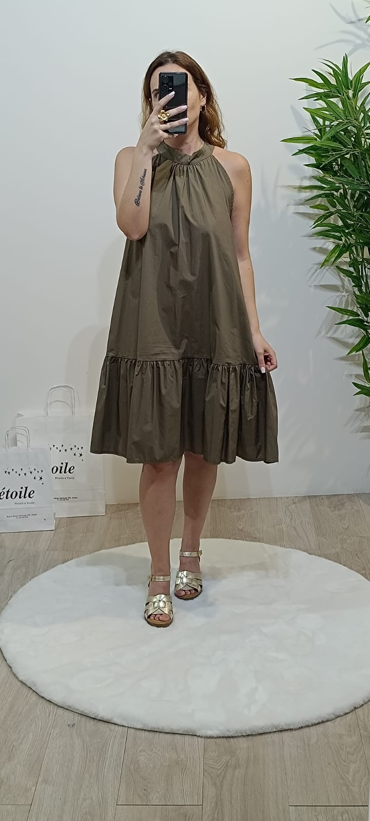 Vestido saco verde Vestido Olive - Image 1