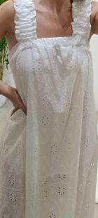 Vestido Longo Bordado Inglês - Image 3